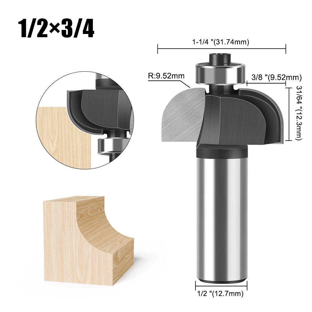 Деревообработка Фальцевый нож Пазовальный нож R-образный нож Ручка 1/2 Ручка 1/4 Фрезерная головка для кромок Нож для прорисовки линий Триммер Гравировка