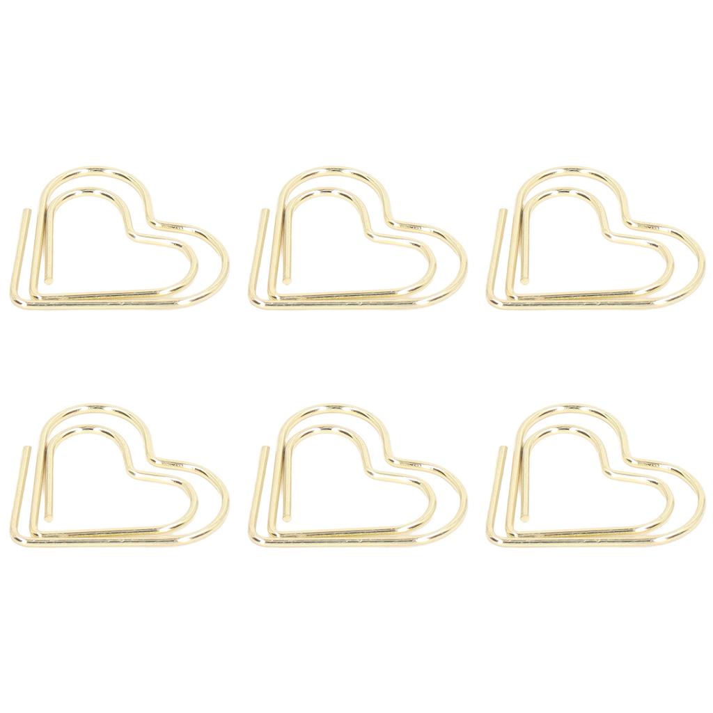 100 шт. Бумажные скрепки Портативные Милые Мини Электропозолоченные Металлические Бумажные скрепки для Офиса Дома Сортировки Файлов с Коробкой для Хранения