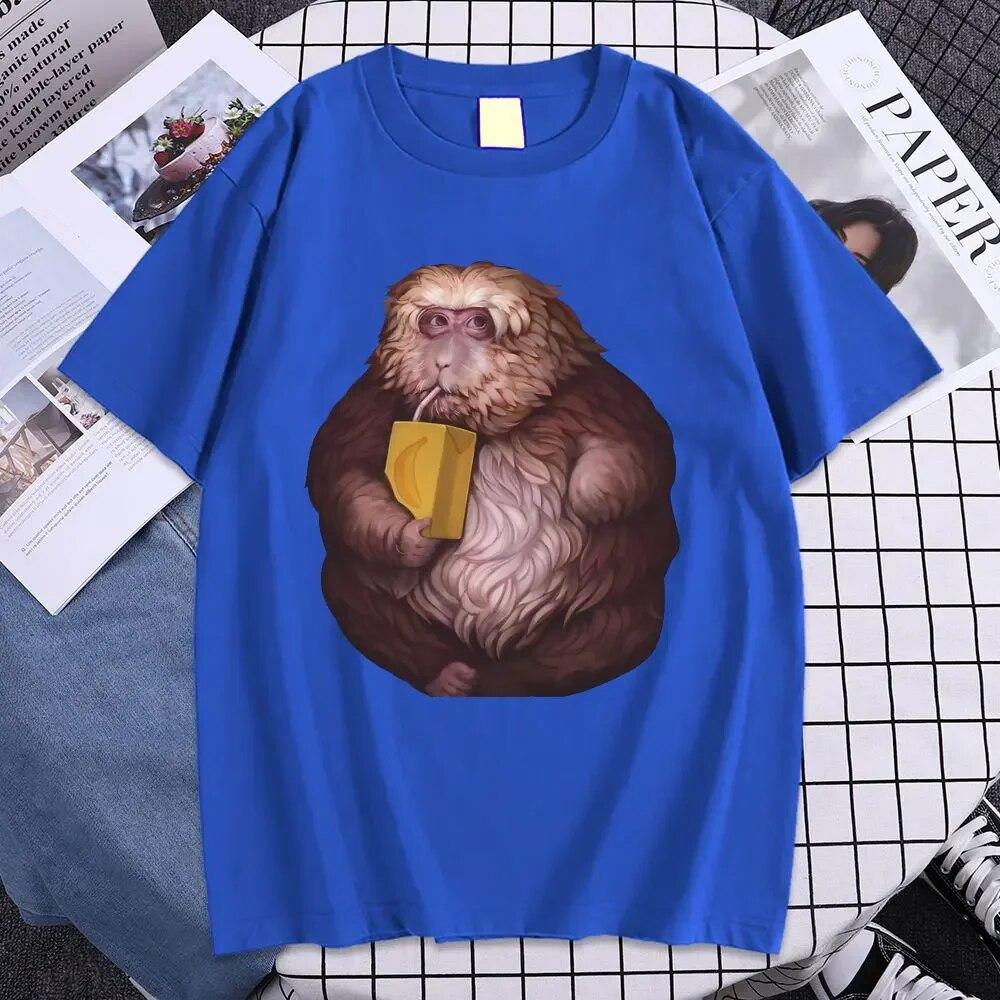 Забавная футболка с графическим принтом Zoon XingXing Monkey, летние хлопковые футболки с короткими рукавами, одежда унисекс с круглым вырезом, крутая футболка большого размера