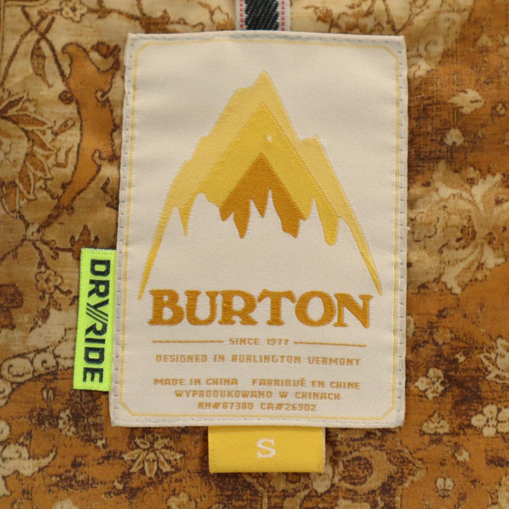 BURTON snow board winter Jacket S olive Thermolite padding ski Men's Used