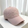 Spring and summer new letter embroidery fashionable versatile baseball cap children soft top cap big head circumference showing small face