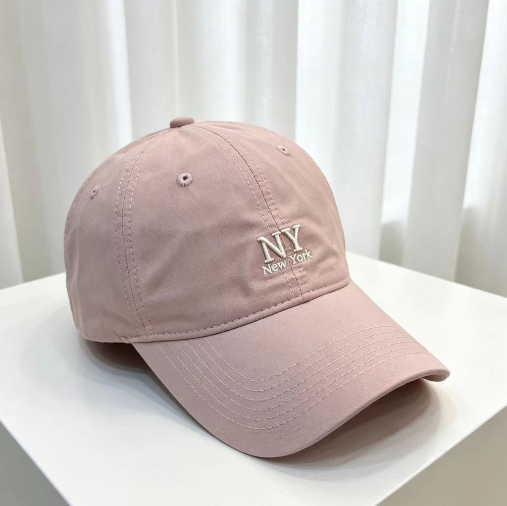 Spring and summer new letter embroidery fashionable versatile baseball cap children soft top cap big head circumference showing small face