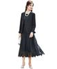 Party Formal All Large Black Black X Purple [Nissen] Dress, Dress, Jacket, Ensemble, Wedding, Lace, Women's, Size, 5L, +