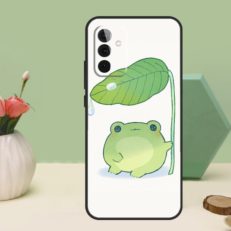 Милая зеленая лягушка для Samsung Galaxy A06 A16 A26 A36 A56 A52 A53 A33 A13 A34 A54 A14 A15 A35 A55 A22 A32 Чехол
