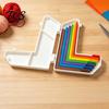 DIY Craft Ruler Paper Alignment Tool Set, 7 Size Guide with Storage Precision Crafting Case, Color Coded Positioning for Card Making Scrapbooking
