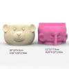Cute Bear Silicone Mold  Succulent Flower Silicone Mold for  Crafts Unique Succulent  Candle Holders