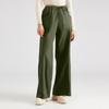 Women's Solid Color Wide Leg Pants With Elastic Waistband, Straight Leg, Loose Casual Pants