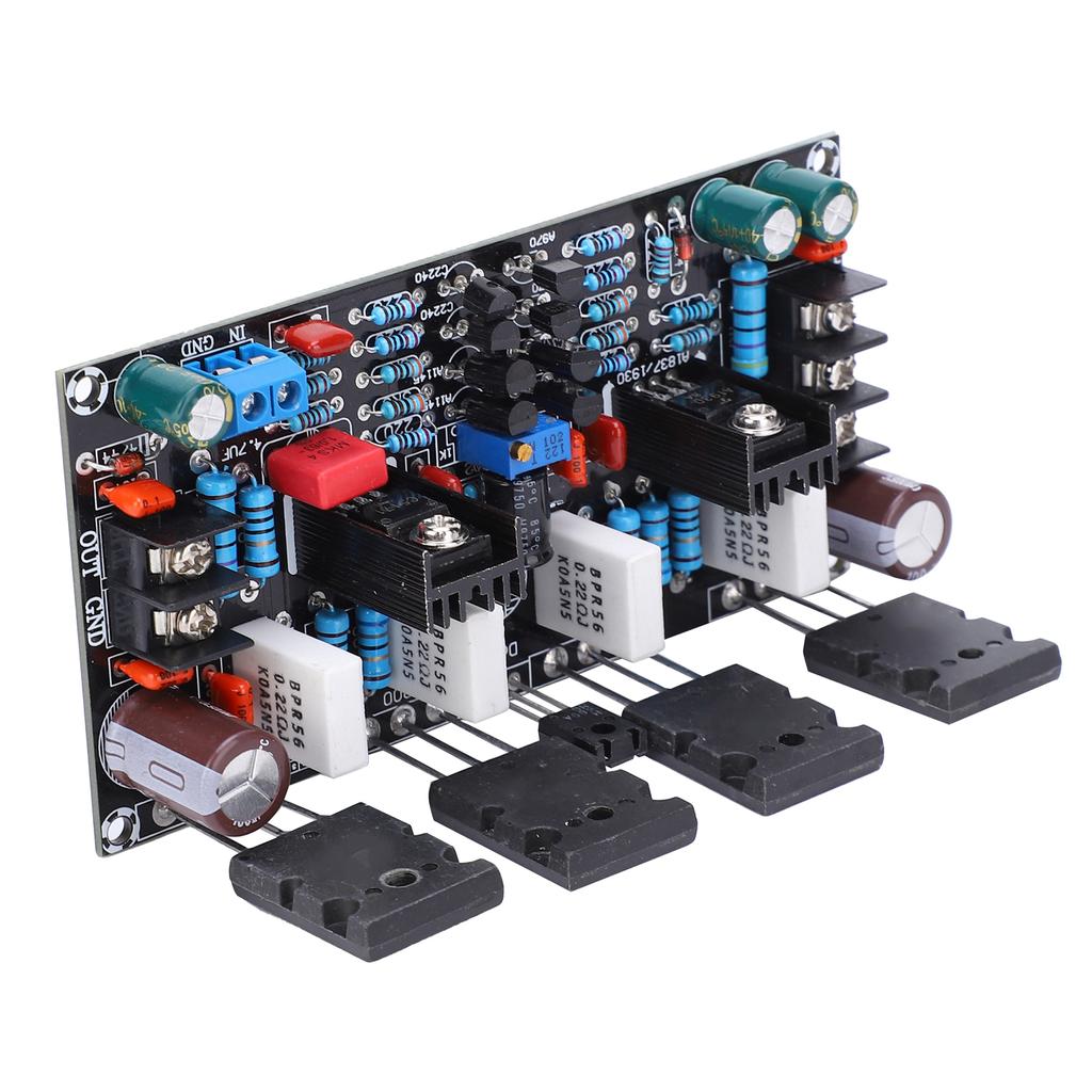 Power Amplifier Board Single Channel for Audio Components 200W 1943+5200 DC±20-90V