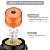 Justech Вращающийся светильник, совместимый с 12/24 В, 40 Вт, 40 светодиодов высокой яркости, освещение на 360 градусов, магнитный, удлинитель 5 м, оранжевый
