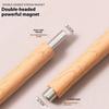 Двухголовочный магнитный стержень Y-образной формы из железной проволоки, набор маникюрных инструментов, простой в использовании, портативный, прочный деревянный цилиндрический магнитный стержень