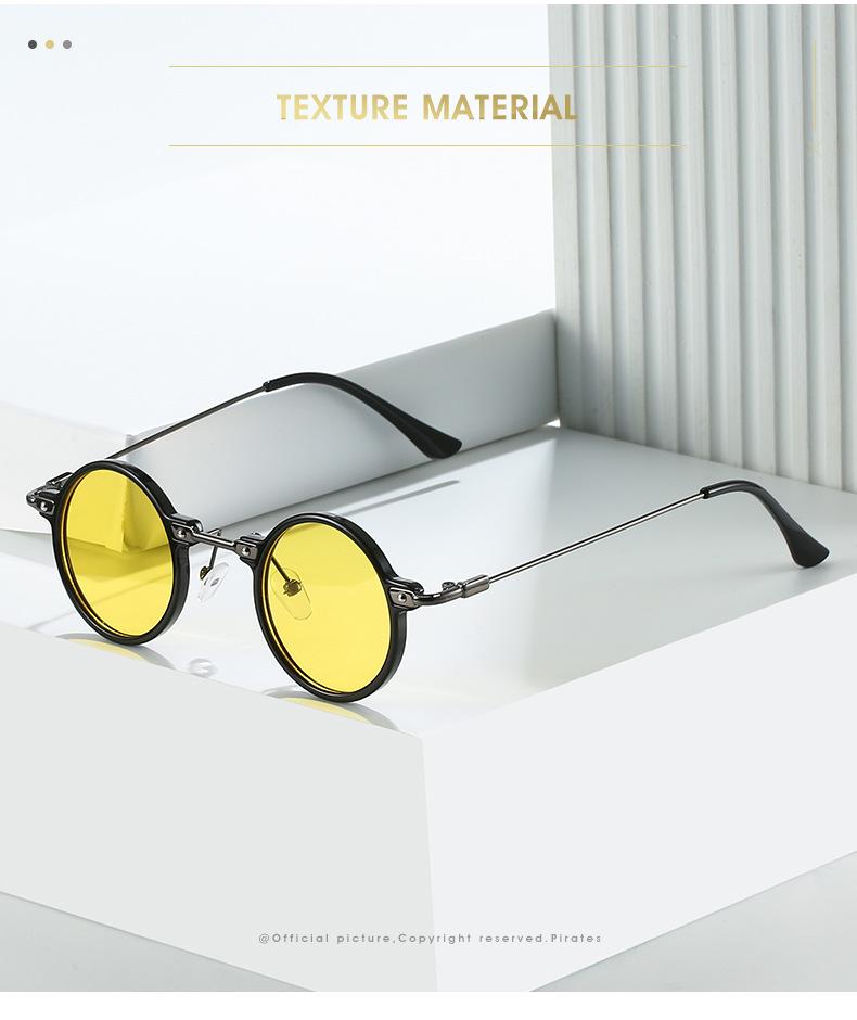 Европейские и американские ретро стимпанк круглые хип-хоп солнцезащитные очки - стиль интернет-знаменитости