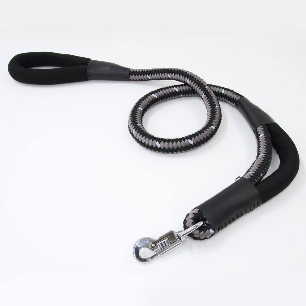 Petio Grande Double Cushioned Leash Black for Large Dogs 20mm