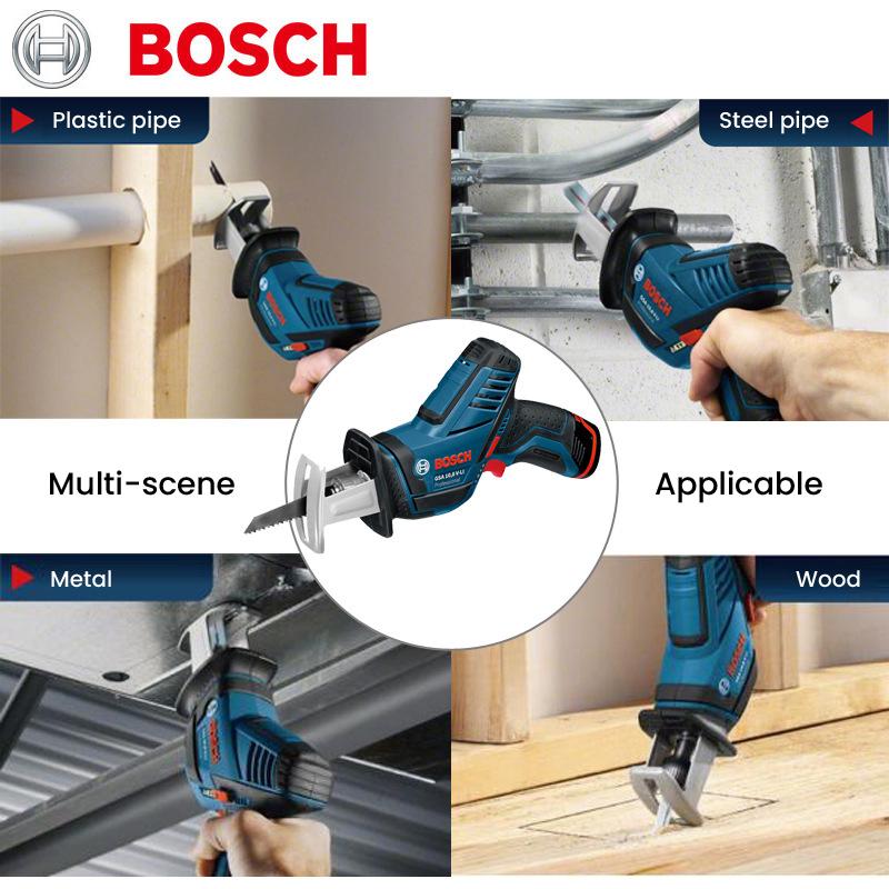 Bosch GSA 12V-LI Сабельная пила 12В Аккумуляторная сабельная пила Перезаряжаемый резак по дереву и металлу с 2 режущими лезвиями 1 литиевая батарея