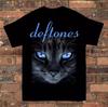 Популярная группа Deftones Кошка Подарок для фаната Футболка Полный размер S-5XL Унисекс Футболка