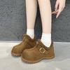 Thick-soled heightening all-inclusive Birkenstock shoes women's shoes piled and thickened thermal cotton shoes lamb wool shoes