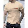 Casual Men's T-Shirt “Paris” Letter Pattern Short Sleeved T-Shirts 3d Word Print Tops Slim Fit Men's Clothing Oversized T-Shirts