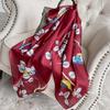90cm *90cm Design Scarf Lady Shawl Printed Silk Felt Headscarf Scarf Lady Headscarf Square Scarf Lady Wrap Scarf 2021