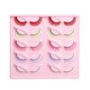 10Pair Fluffy Colored False Eyelashes Natural Color Lashes Extension Cat Eye False Eyelashes  Women