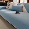 Living Room Sofas Non-slip Solid Color Chenille Sofa Cushion Couch Covers Mat Slipcover Funda Sofa Mats