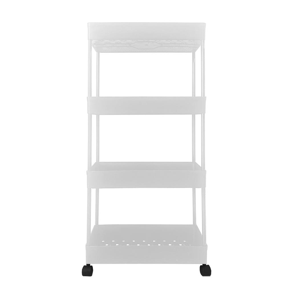Slim Storage Cart 4 Tiers 87x40.5x22.5cm