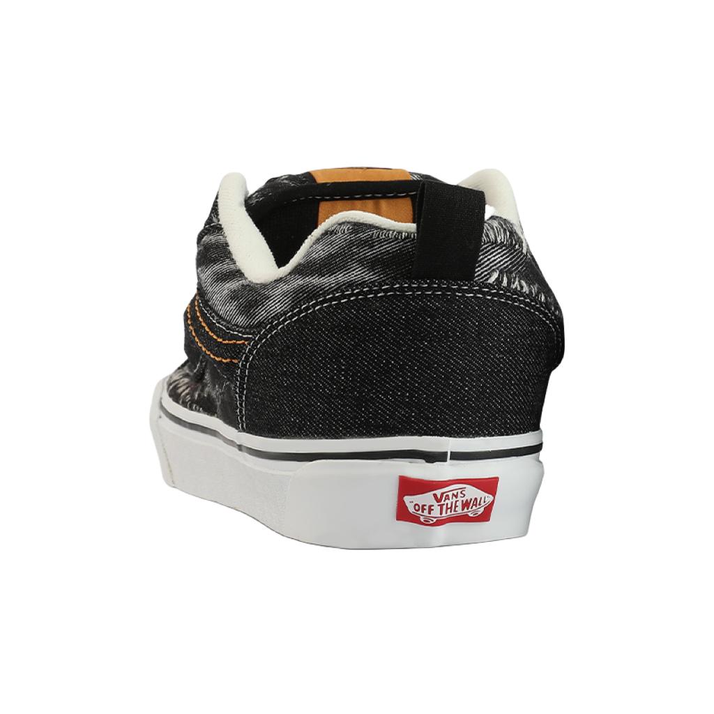 Vans Knu Skool Ретро Удобные Повседневные Низкие Кеды для Скейтборда Унисекс Кроссовки Черные VN0009QCBPB