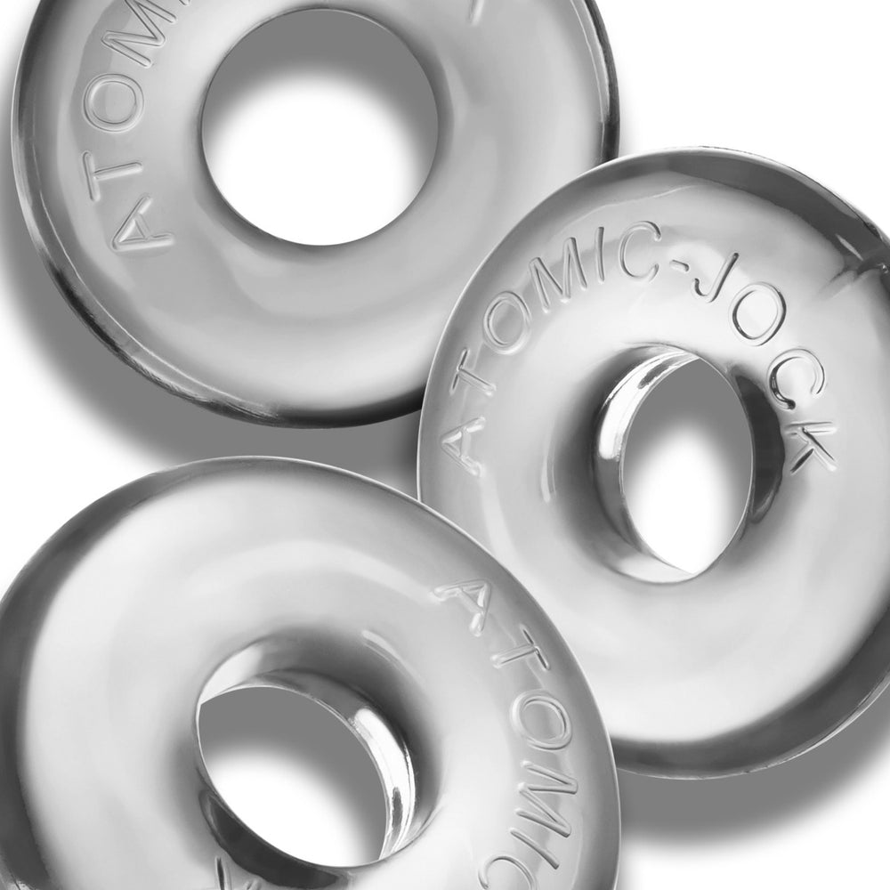 Lot de 3 Cockrings Ringer Max 20 mm Transparents - Oxballs - Cockrings Flexibles