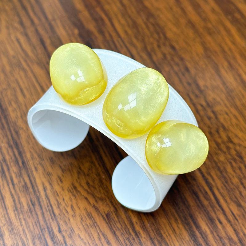 Минималистичный Браслет-Браслет из Акрилового Камня в Стиле Легкой Роскоши