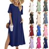 Женское модное летнее однотонное платье, повседневное пляжное платье, облегающее праздничное платье