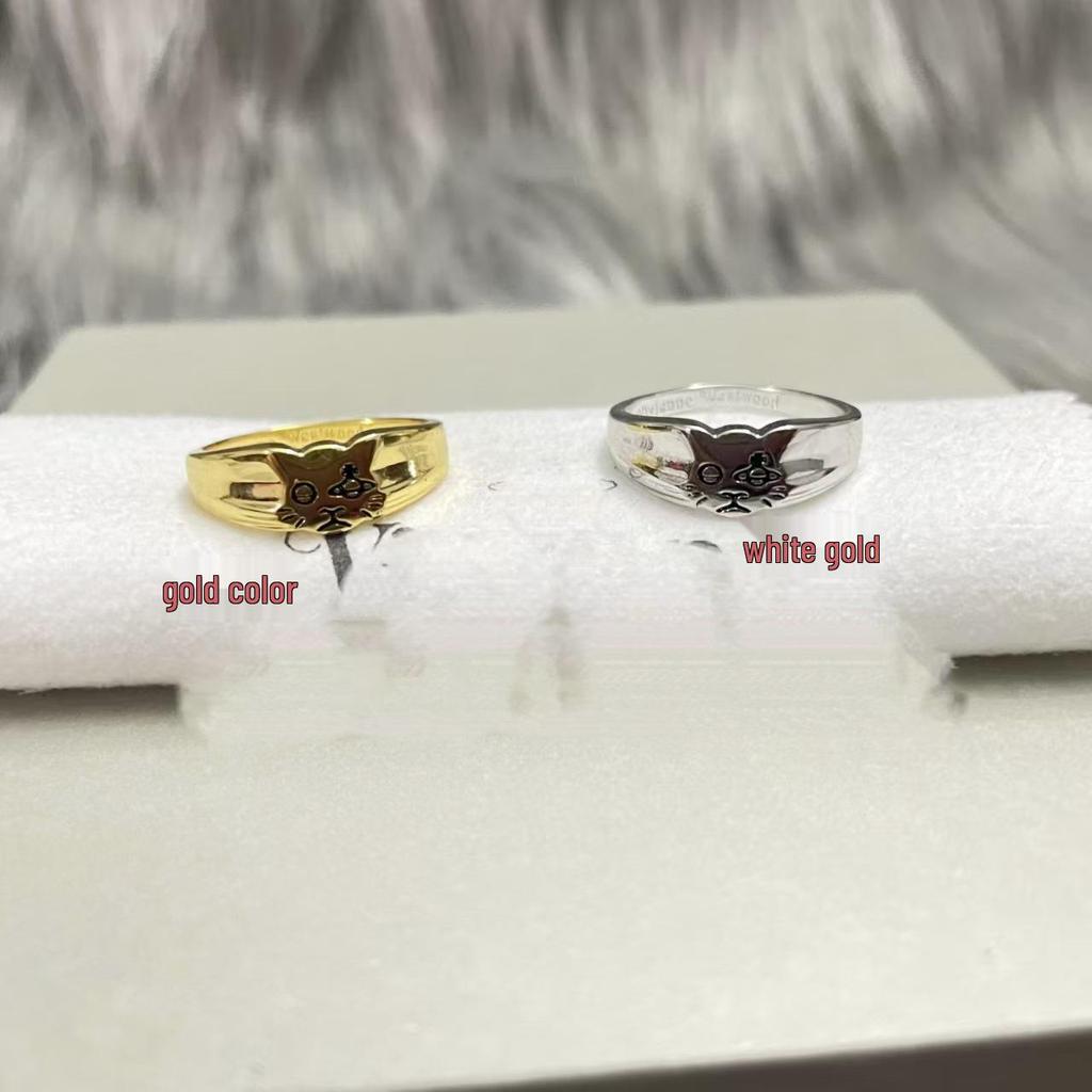 Кольцо с кошкой Сатурна от вдовствующей императрицы Цыси - Женское, Милое, Универсальный дизайн