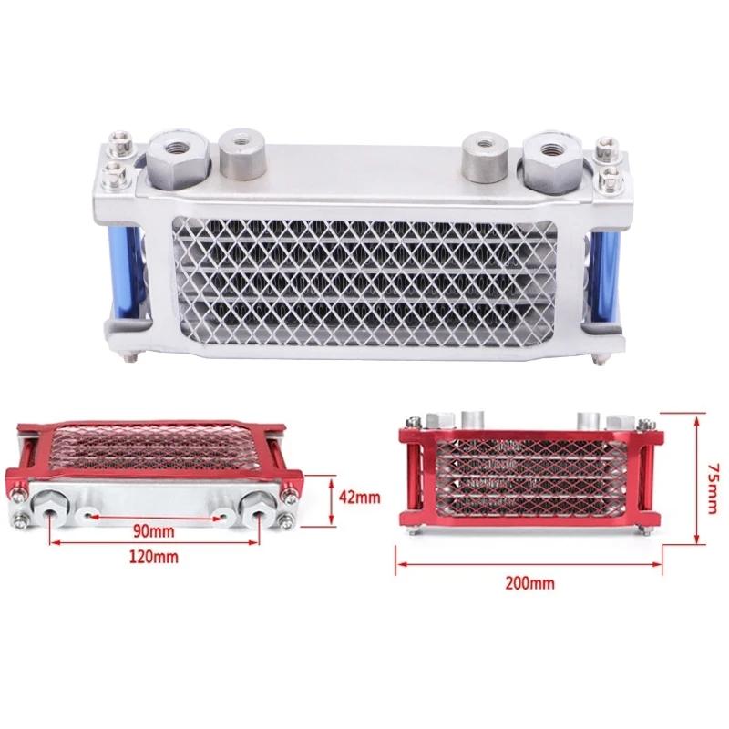 Oil Cooling Cooler Radiator Motorcycle Oil Cooler Set For 50 70 90 110 125 140cc Dirt Bike Monkey Bike DAX Pocket Bike ATV Moto