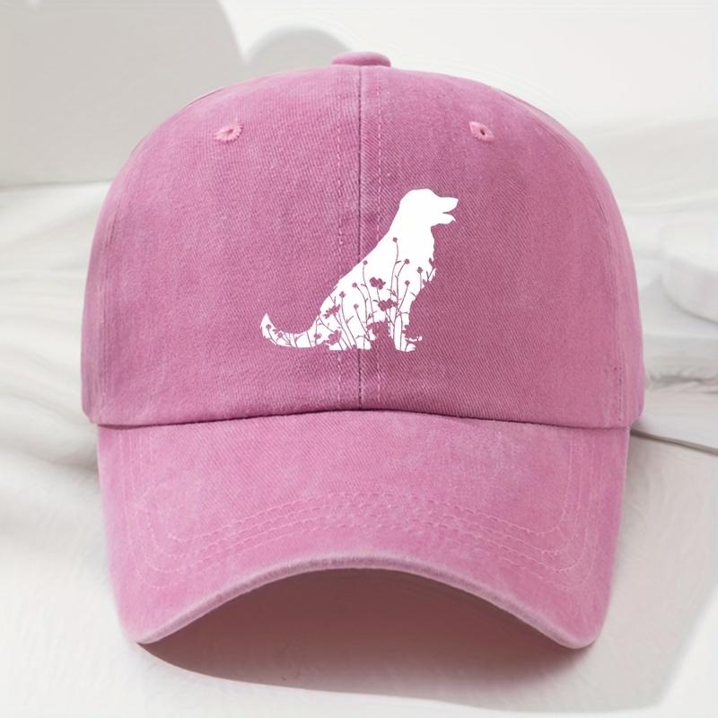 Retro Dog Baseball Cap Adjustable Outdoor Casual Hat