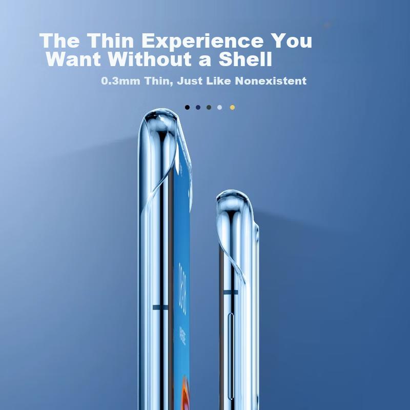 Hard to YellowCase for Huawei Nova 9 Pro, Ultra-Thin Fully Transparent Borderless Hard, Shockproof, Simple Design for Women And Me