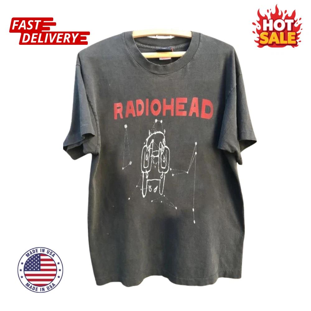 РАСПРОДАЖА - Футболка унисекс с принтом, вдохновленным мировым туром Radiohead 2001, размеры S-5XL, Подарки для фанатов