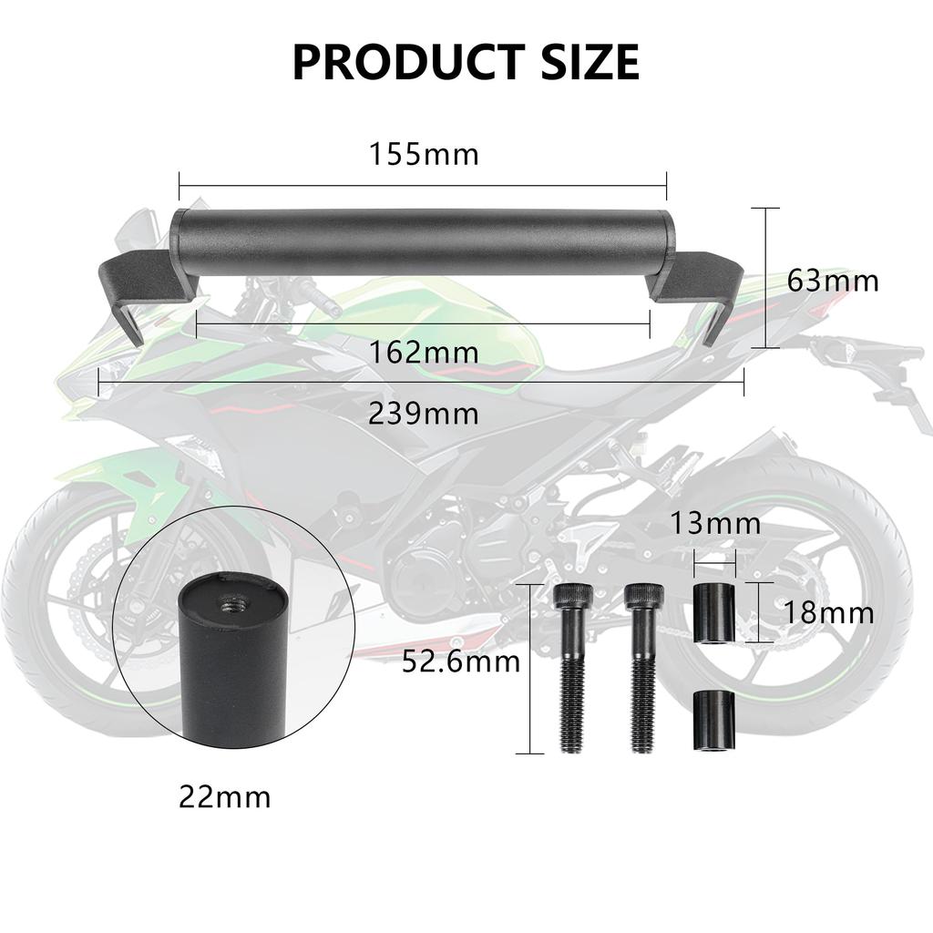 Motikvans Зажимная планка Мультидержатель для Kawasaki Держатель для мобильного телефона