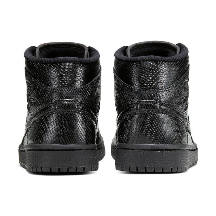 (WMNS) Air Jordan 1 Mid 'Black Snakeskin' Women's BQ6472-010