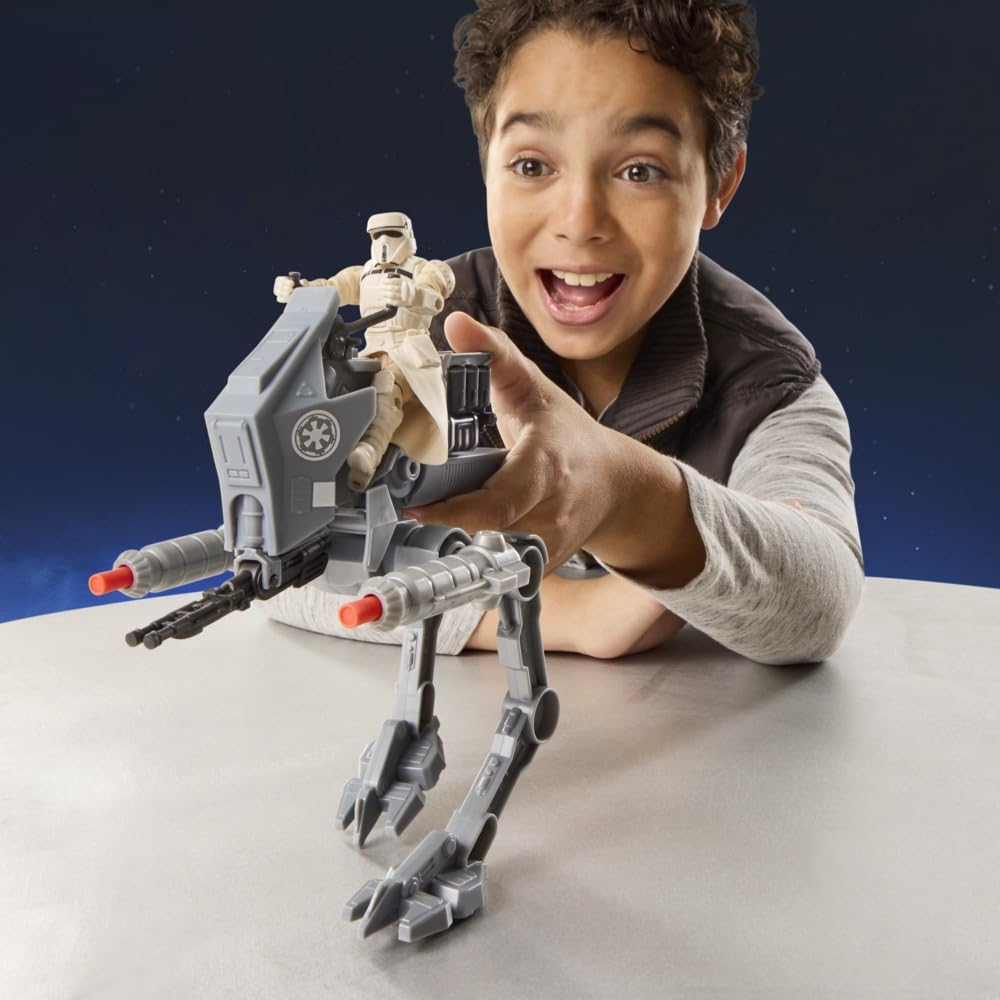 Hasbro STAR WARS The Mandalorian and Grogoo ActionVerse Imperial Action Figure Boys Ages G2840 AT-RT & Driver, & Vehicle, & Girls, 4+, (Authentic