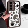 Корейский милый чехол для телефона с кошачьей лапкой для Samsung Galaxy Case S24 S23 S22 S21 Ultra Plus Fe A55 A54 A53 A52 A35 A25 A15 5G Y2k Чехол