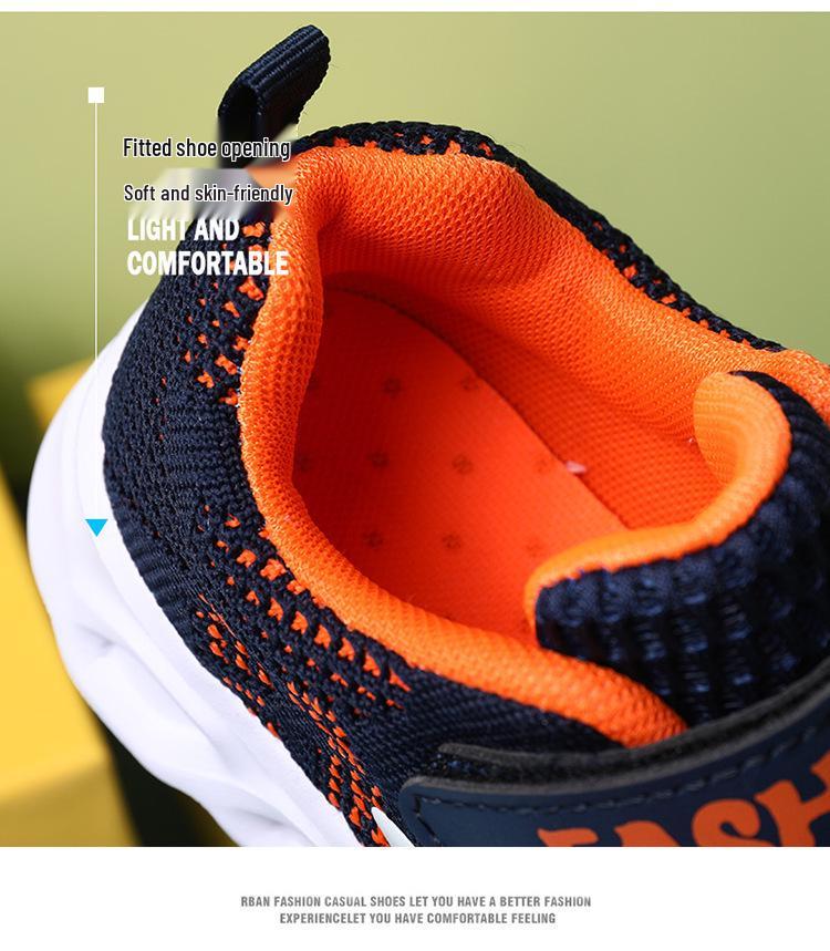 Детские дышащие кроссовки для бега Flyknit 2024 - Легкие, с сетчатым дизайном для детей