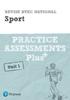 Книга Pearson REVISE BTEC National Sport Practice Assessments Plus U1 - 2023 and 2024 Exams and Assessments