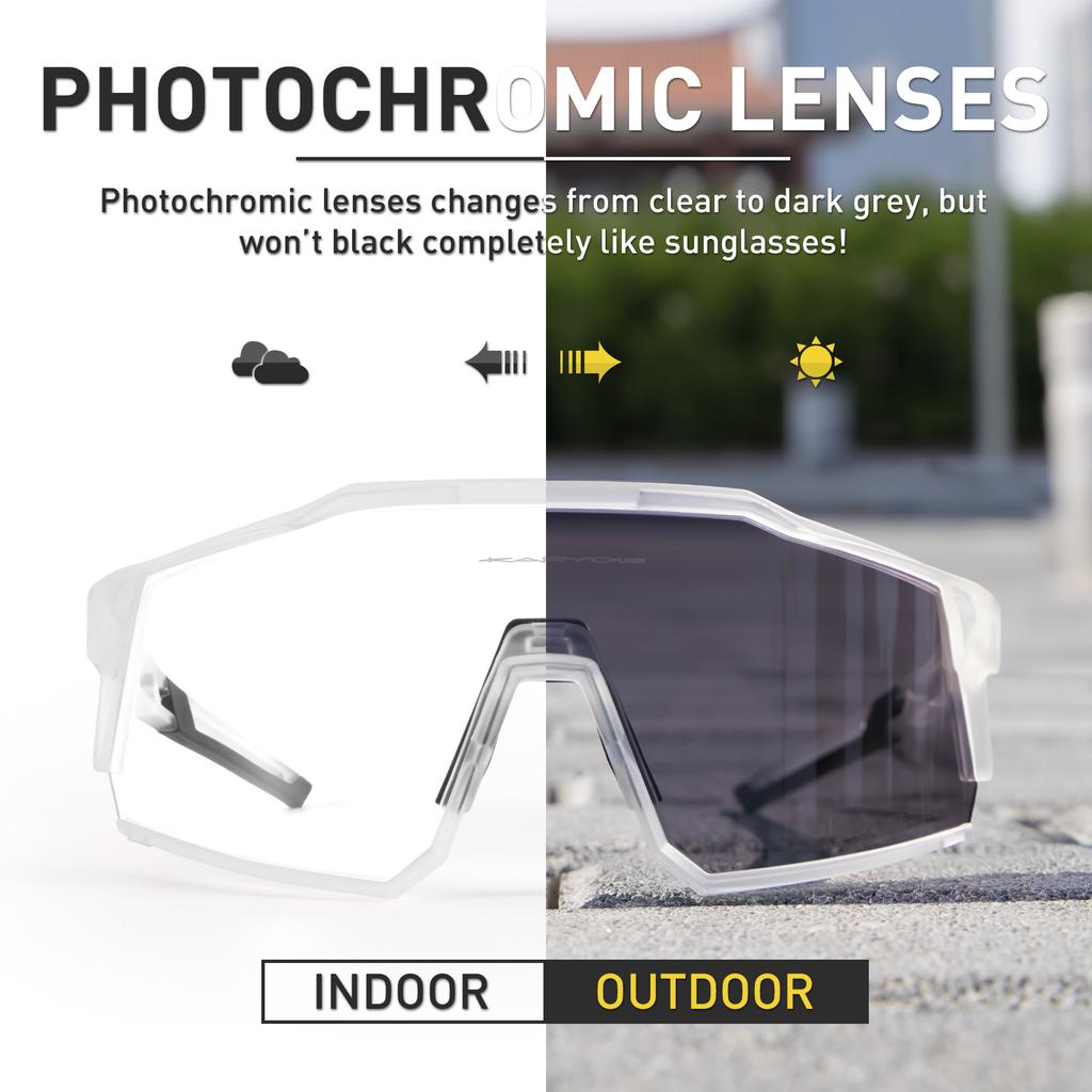 Pochromic Cycling Glasses Men Bicycle Glasses Cycling Sports Cycling Sunglasses Bike Eyewear Outdoor MTB Eyepieces