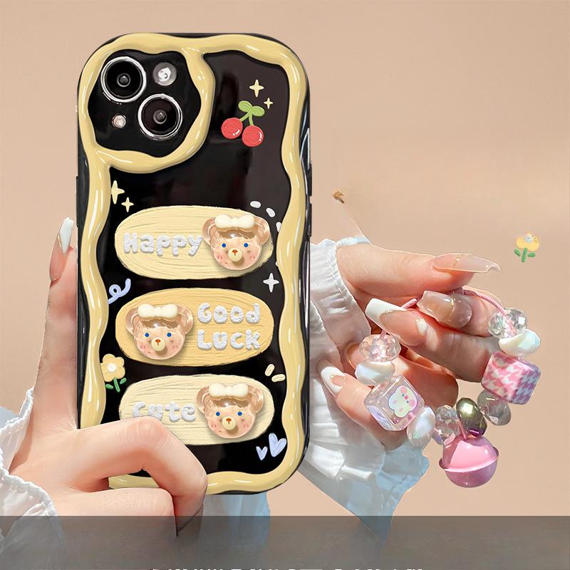 Подходит для Apple 14promax Чехол для мобильного телефона для девочек IPhone 13 Cute 11/12 Rabbit Doll Chain 7plus