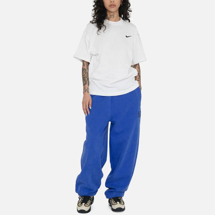 Nike X Stussy Футболка SS23 Азиатская версия Мужская Белая DV1775-100