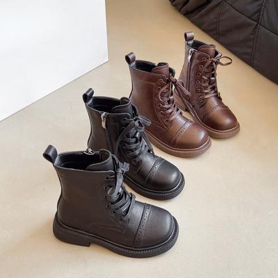 Детские одинарные ботинки, стильные и модные ботинки Martin