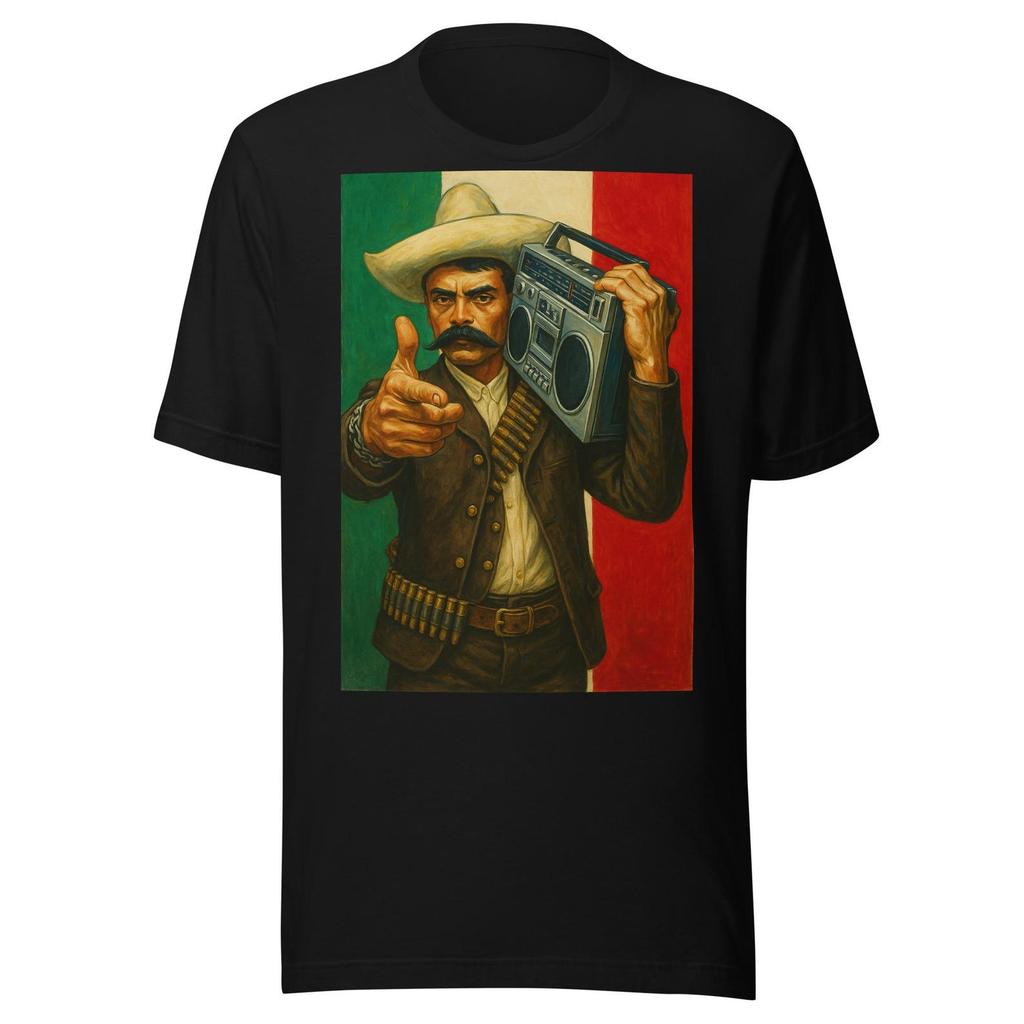 General Emiliano Zapata Grabadora Unisex t-shirt