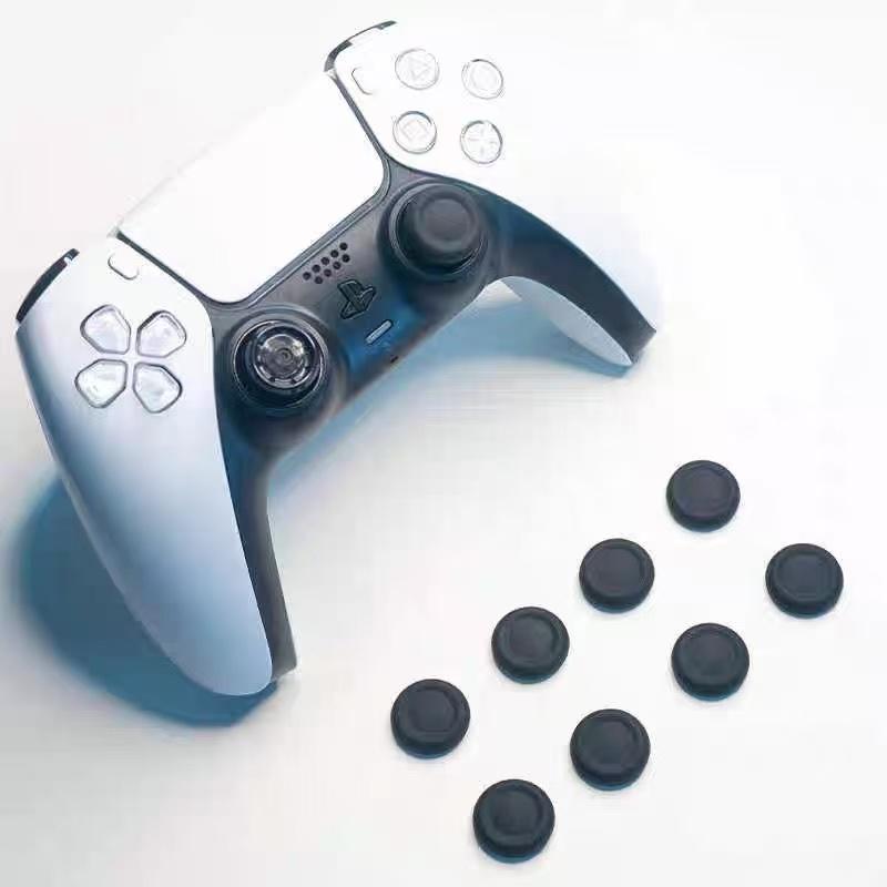 Колпачки для стиков геймпада PS5/PS4 - 8 шт. Противоскользящие накладки на стики, Нескользящие силиконовые накладки, Защитный сменный набор