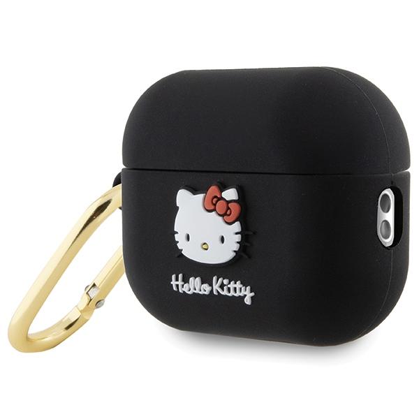 Etui do AirPods Pro 2 Hello Kitty 3D Silicone Czarny