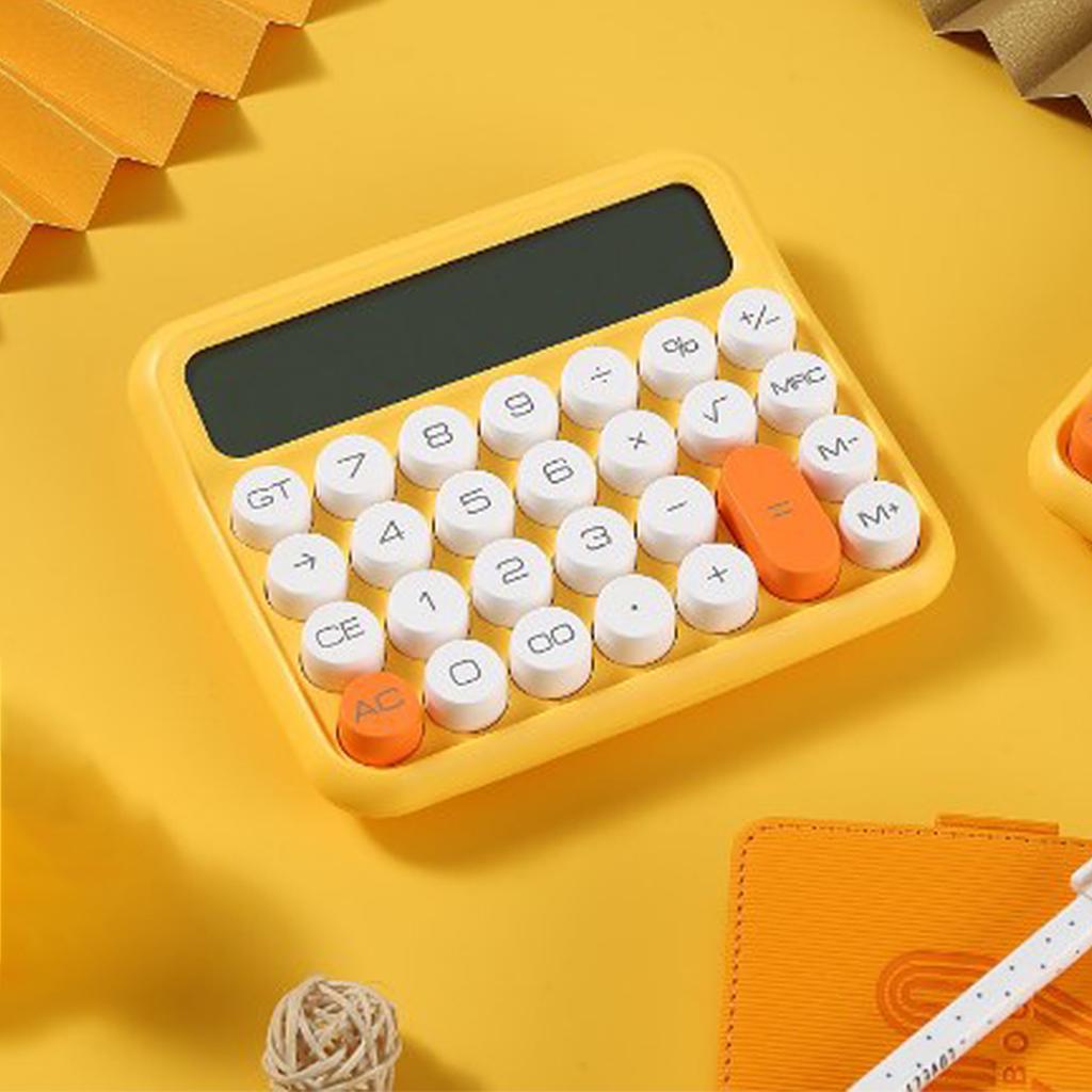 12 Digit Calculator Large LCD Display Big Button Standard Mechanical Switch Calculator for Office Sc