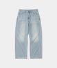 UNIFORM BRIDGE Джинсы из стираного денима 9 унций Светло-синие