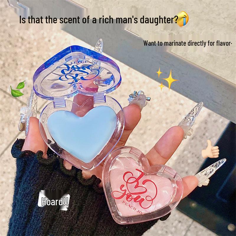 Твердый парфюмерный бальзам PEACH JO+: Стойкий Легкий Аромат Крем для Тела для Девочек и Студенток.