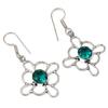 Chrome Diopside Gemstone Handmade Silver Jewelry Earrings 1.75''